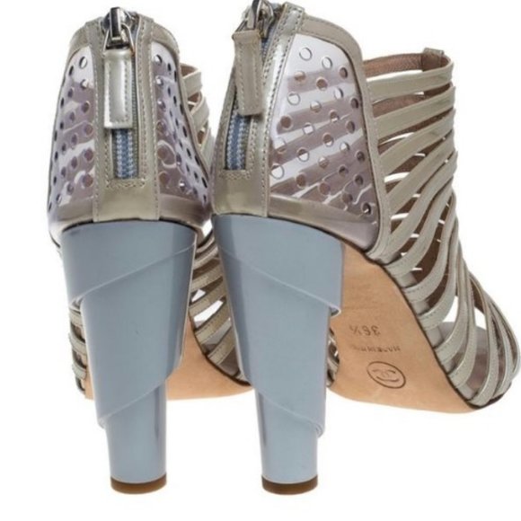 ChanelGrey/Green Grey/Green Patent Leather and PVC - Picture 2 of 5